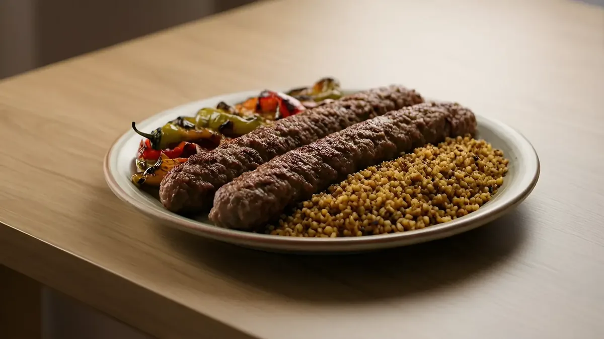 Adana kebab plate