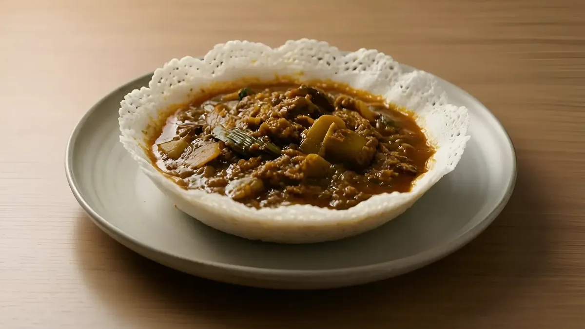 Appam with stew