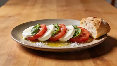 Caprese with bread