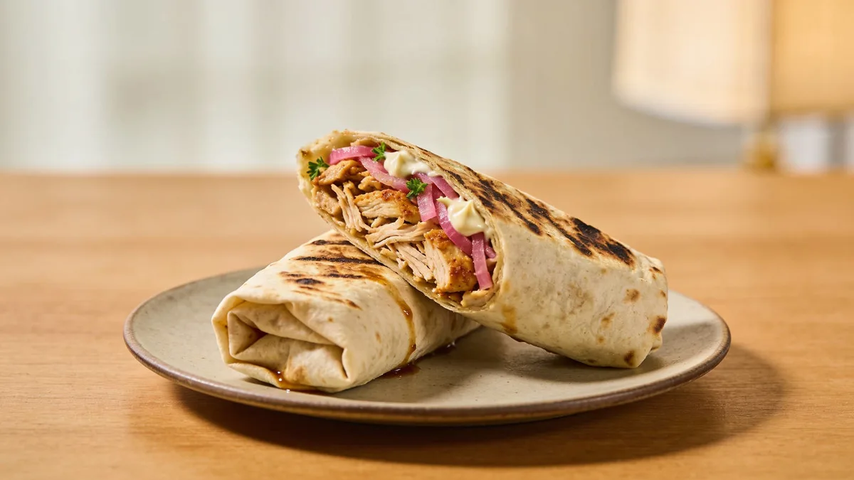 Chicken shawarma wrap