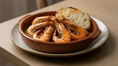 Garlic prawns