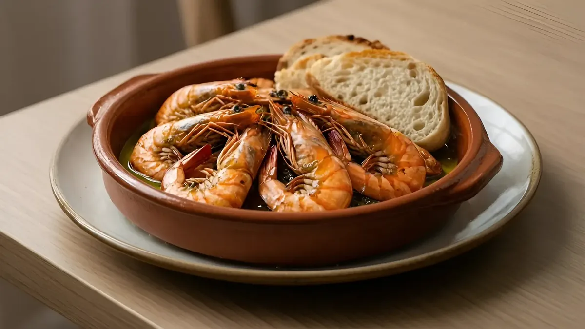Garlic prawns