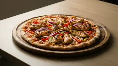 Grilled chicken pizza