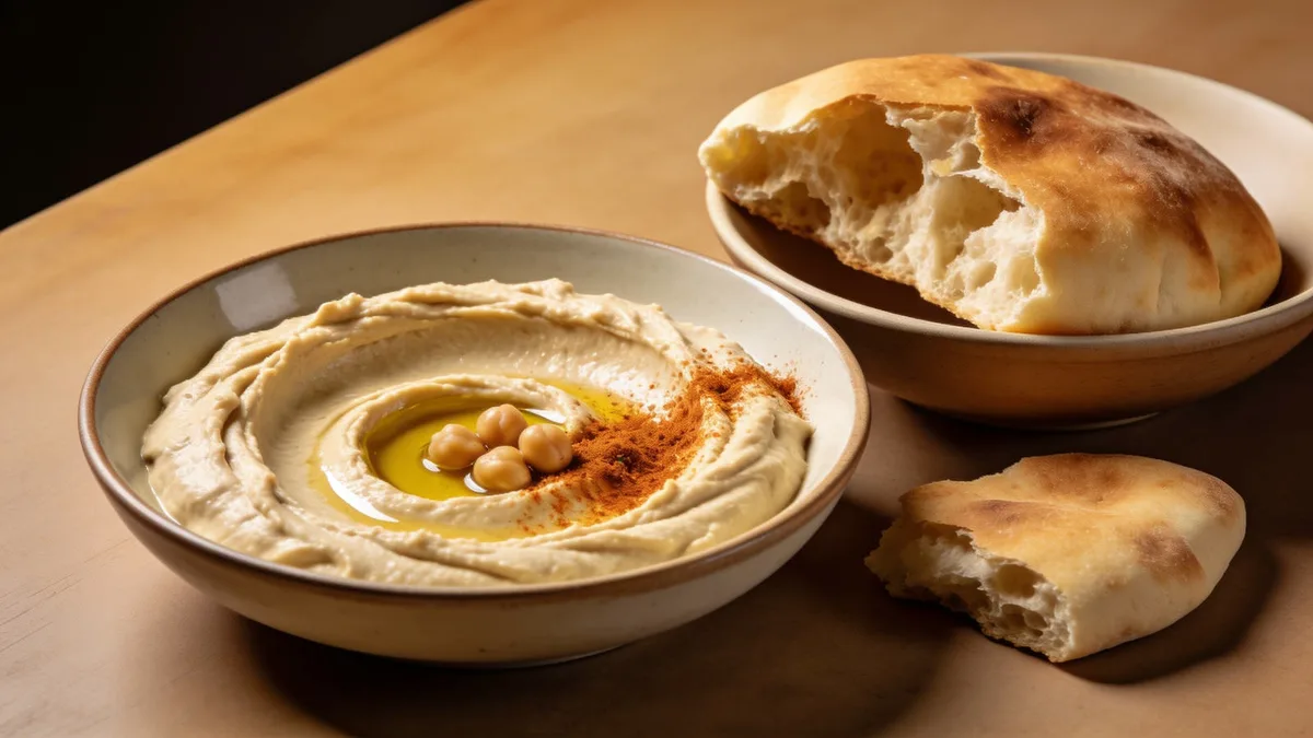 Hummus with pita