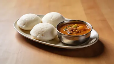 Idli with sambar