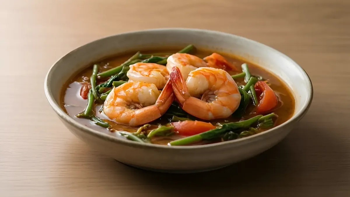 Prawn sinigang