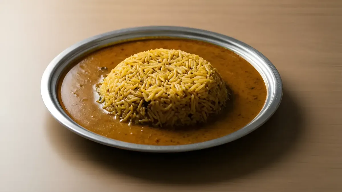 Rasam with rice