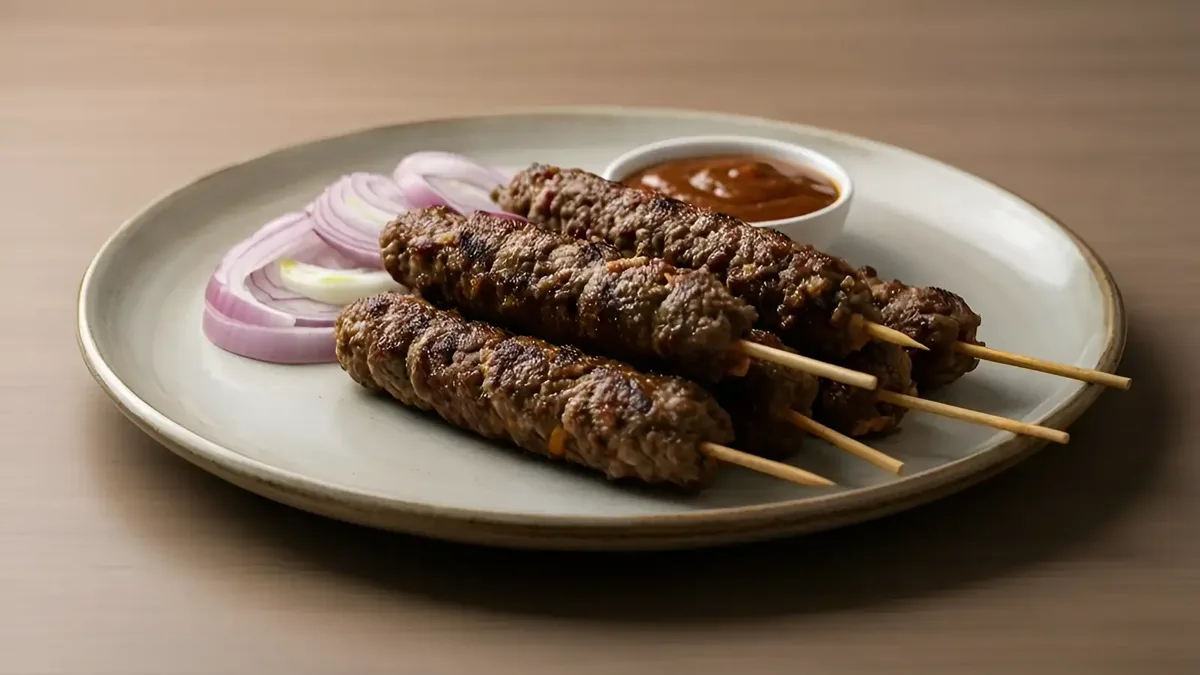 Seekh kebab platter